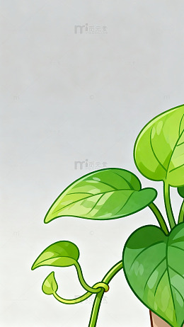 卡通绿植插图
