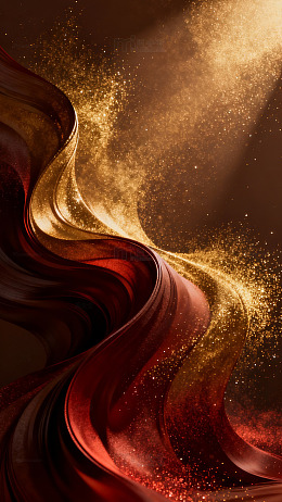 炫金流动艺术背景