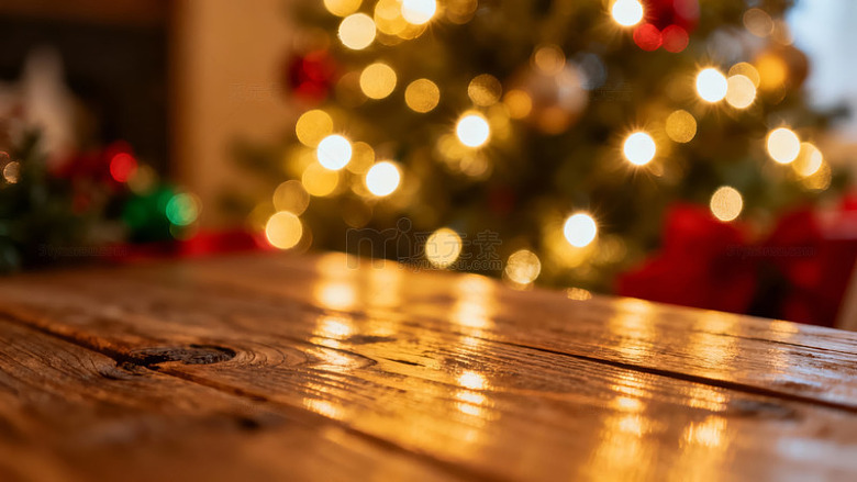温馨圣诞节桌面前景背景图