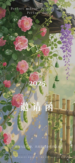 花园风2025年邀请函设计