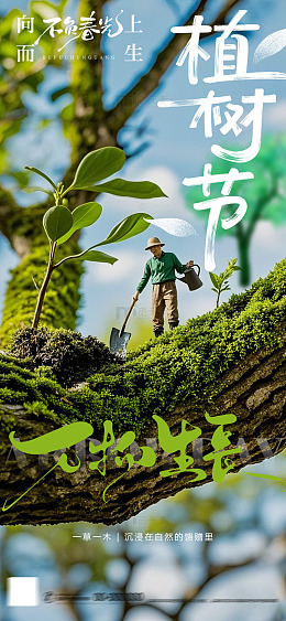 植树节宣传海报设计