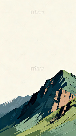 山水印象油画风格装饰画