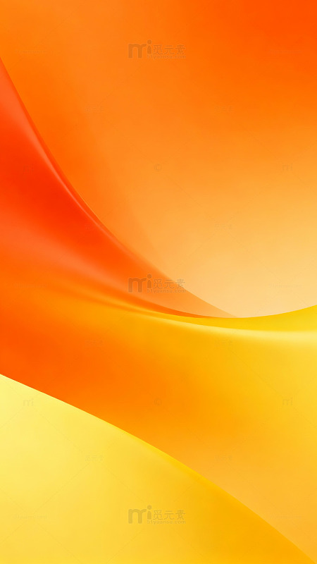 橙黄渐变流动背景图