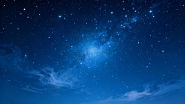 夜空中璀璨星河与云层交织的壮丽景象