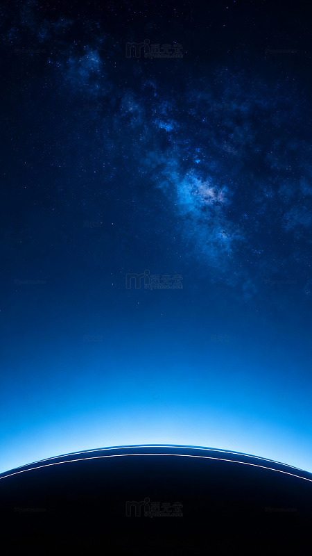 夜空银河地球美景