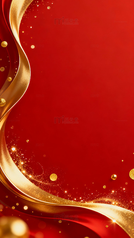 红金色喜庆背景设计素材