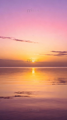 日落海景唯美风光摄影