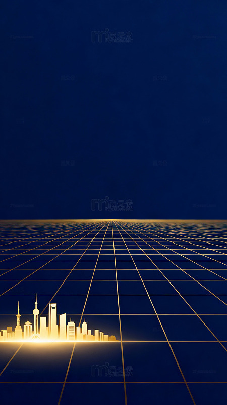未来城市网格视觉设计