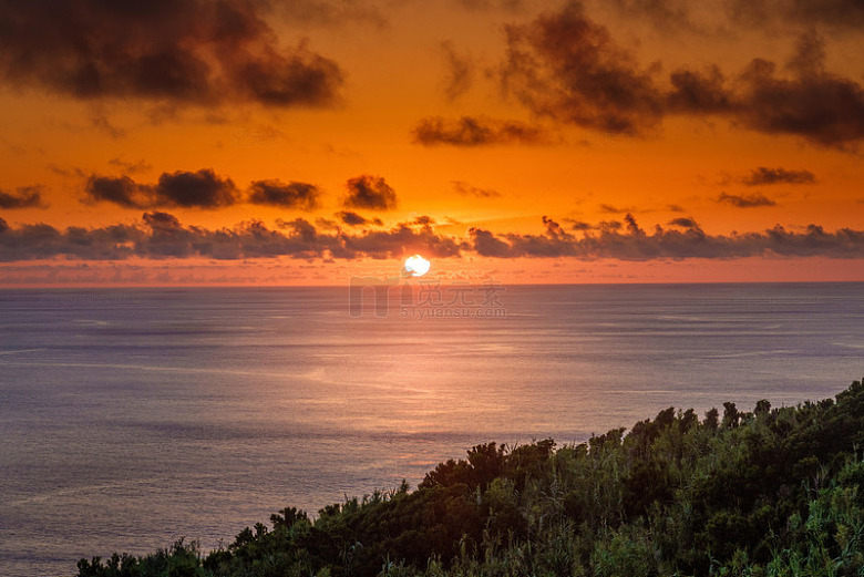 海边日落美景摄影