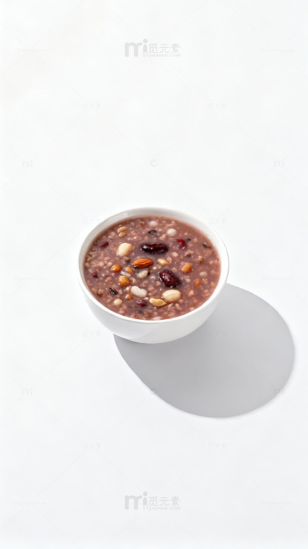 白碗八宝粥美食摄影