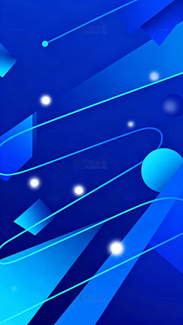 蓝色科技背景抽象图形设计