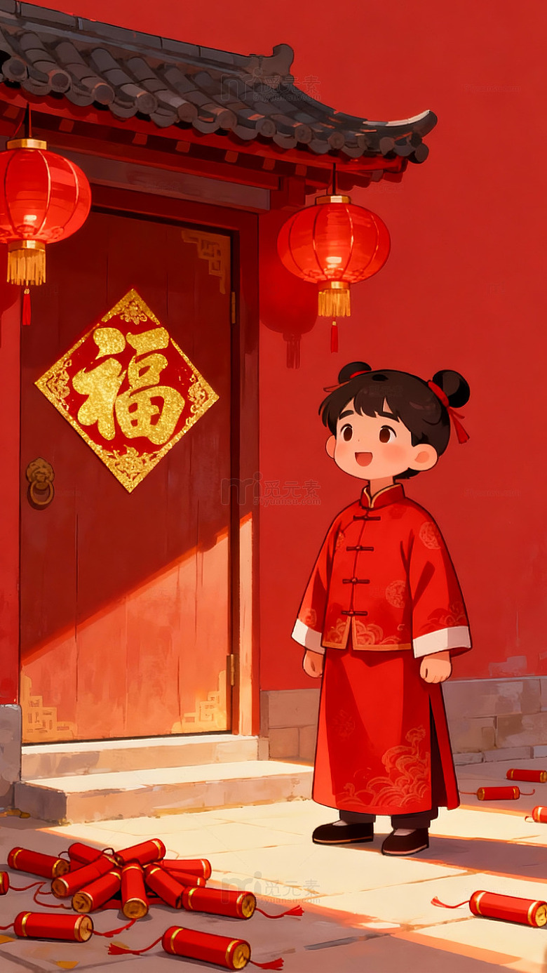 新春喜庆插画