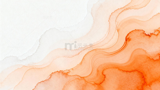 橙红色渐变流体艺术背景