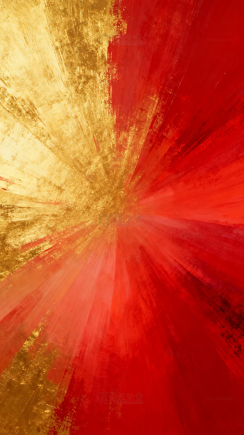 金红放射艺术背景