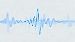 蓝色波纹图样波形图