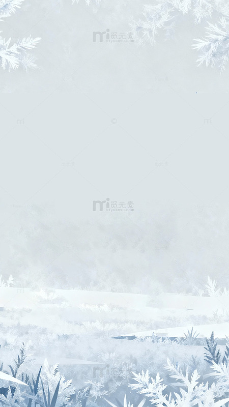 冰霜雪花冬日意境背景