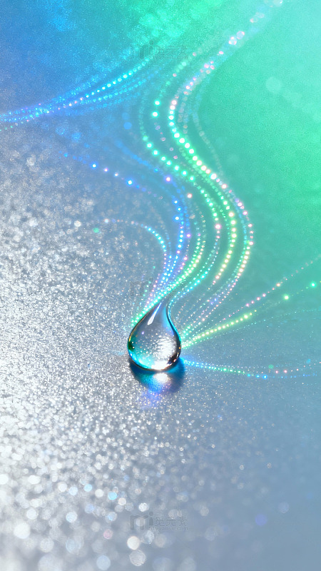 水滴彩虹梦幻艺术摄影