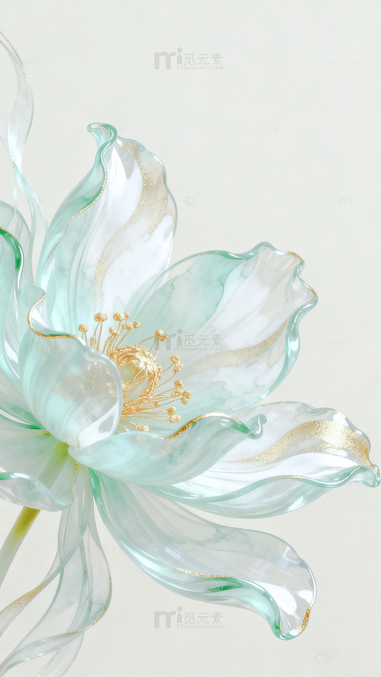琉璃花艺装饰艺术设计图案背景素材