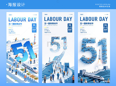 五一国际劳动节海报