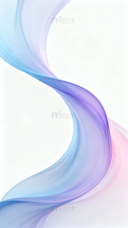 流动的彩色抽象波纹