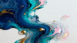 流体艺术抽象图案