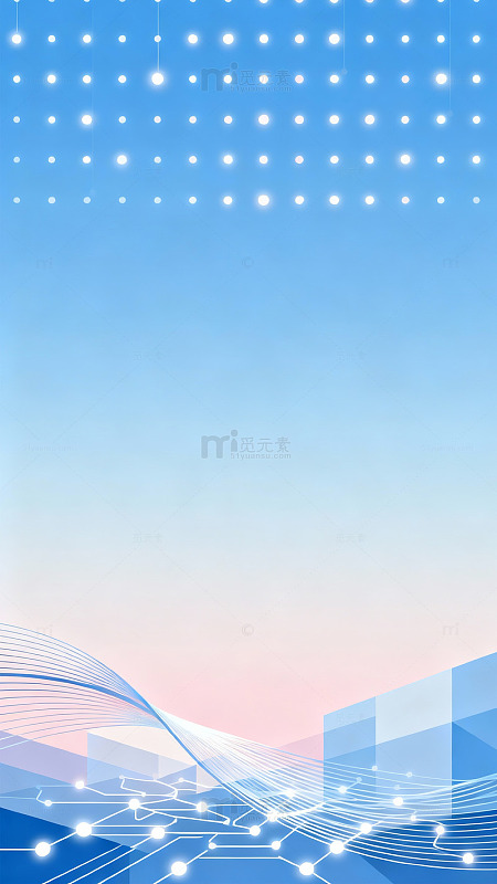科技感光影未来城市背景