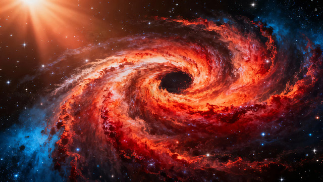 宇宙星云旋涡壮丽景象