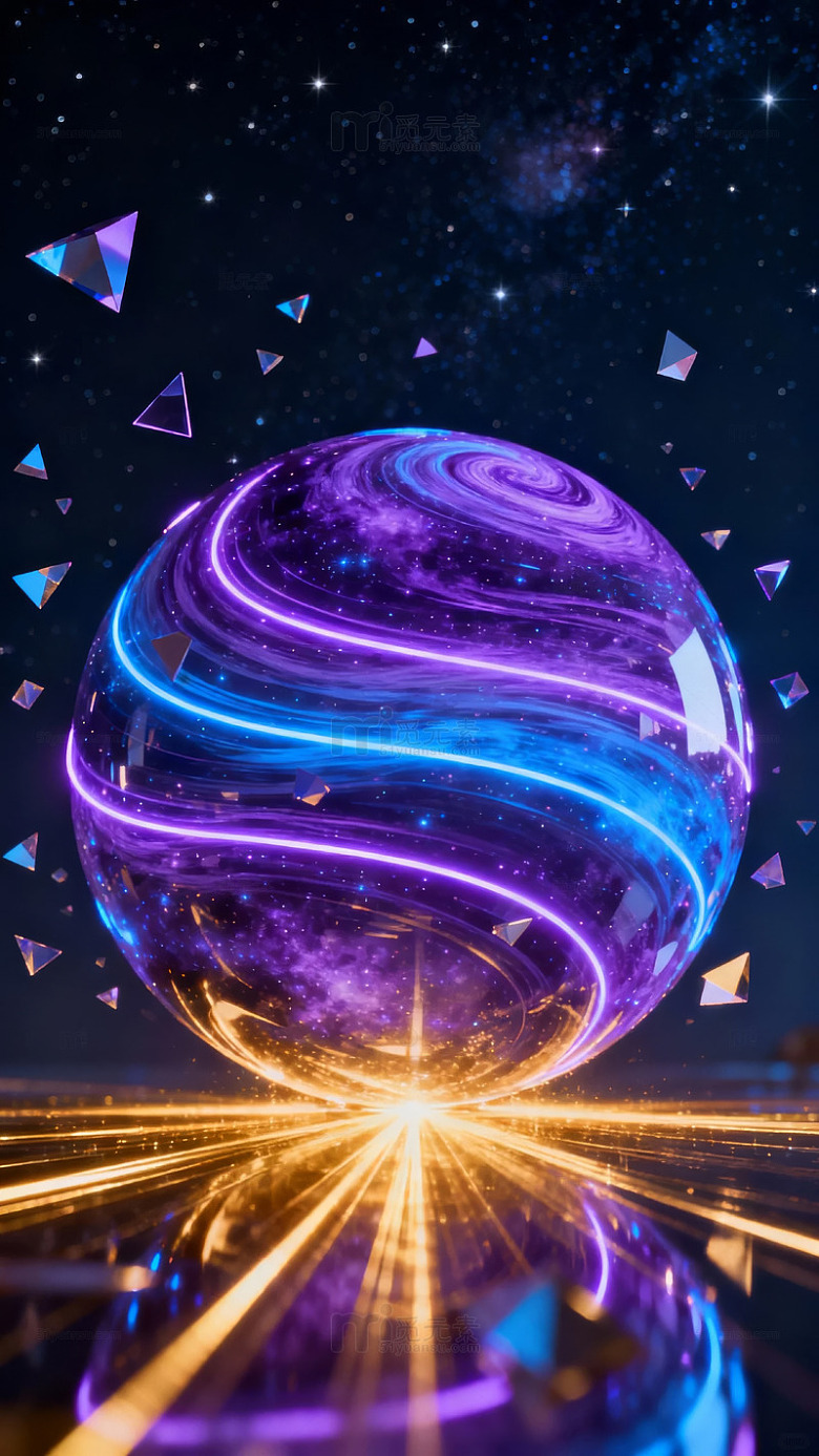 宇宙星云与光球艺术图片