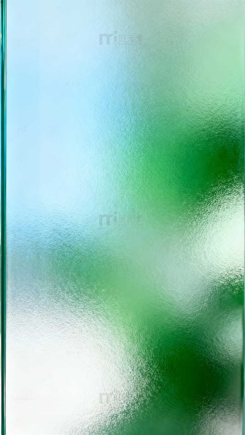 磨砂玻璃绿蓝渐变背景