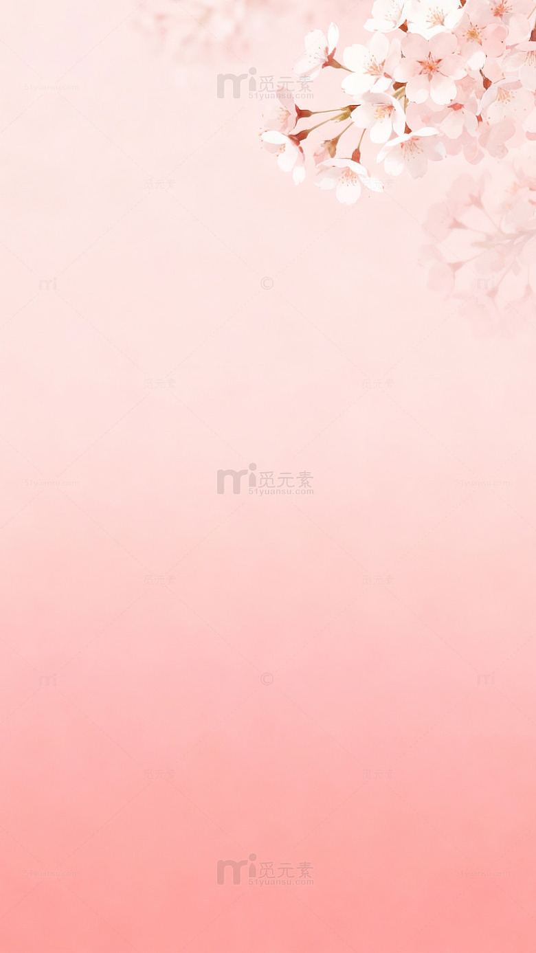 樱花粉色浪漫背景