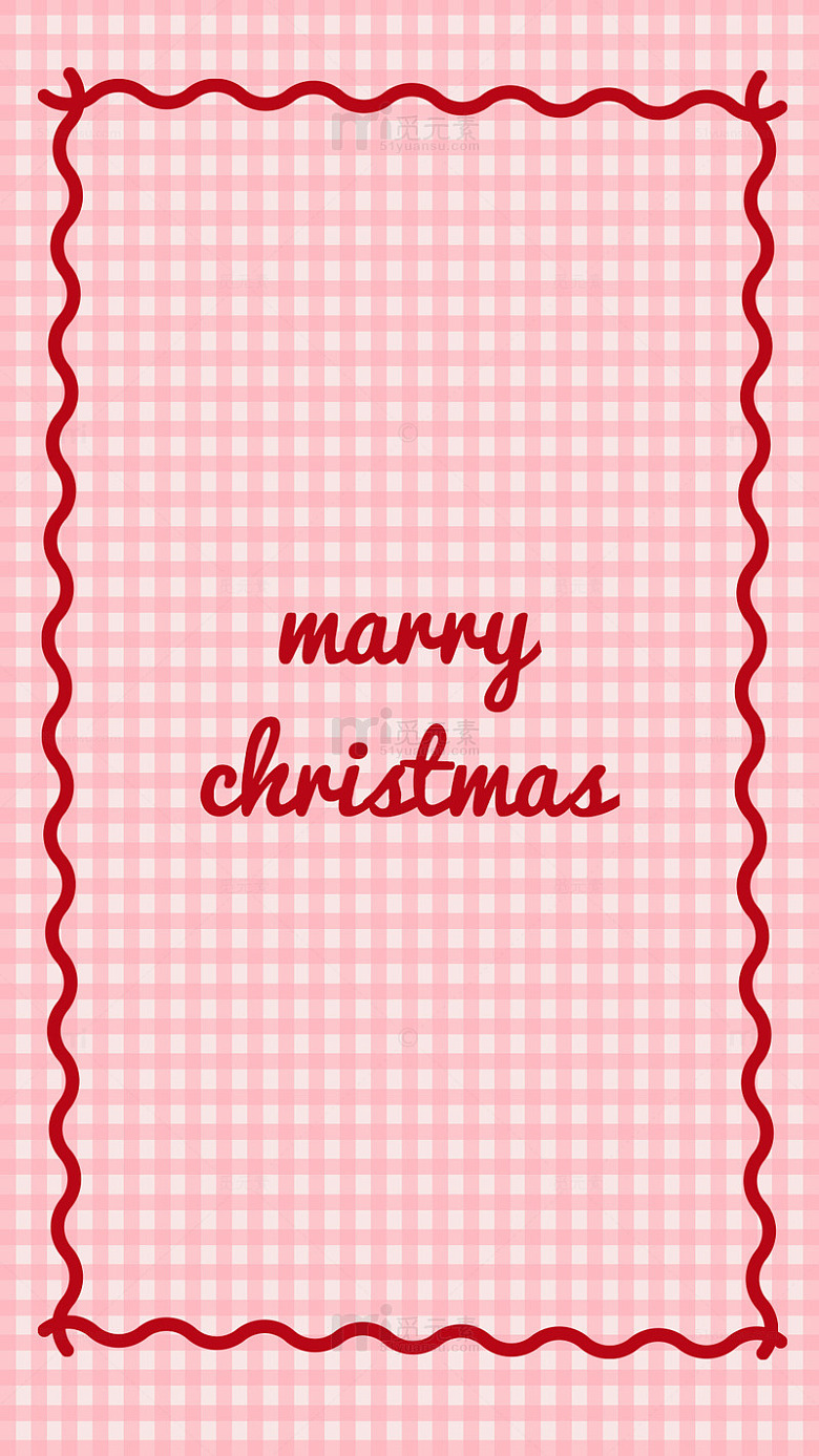 红色，圣诞，可爱，卡片