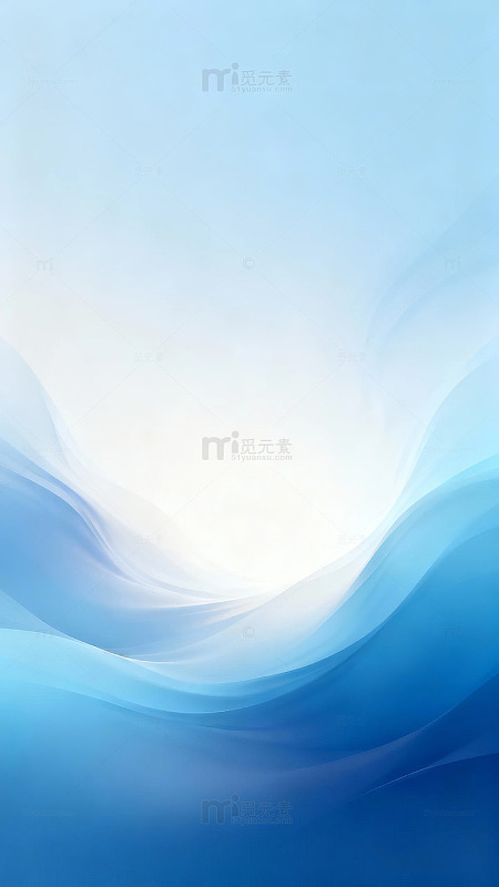 蓝色渐变抽象波浪图案