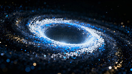 星系旋涡光芒璀璨图片