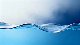 蓝色水面波纹流动图片
