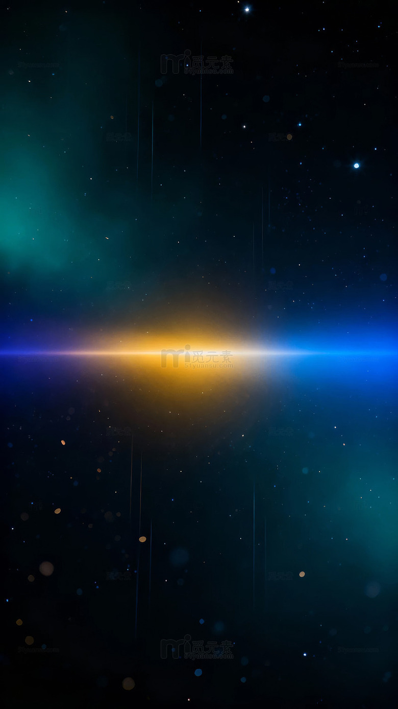 星空中的光晕与星云图片