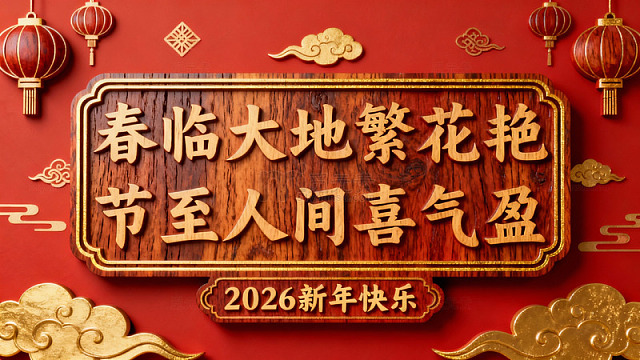 春节喜庆装饰插画