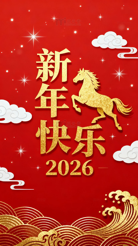 2026新年快乐马年贺图