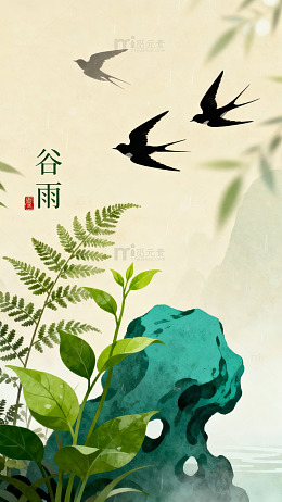 谷雨时节燕飞绿植相伴