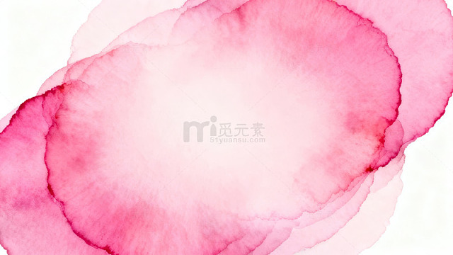 粉色水彩晕染抽象背景-6861