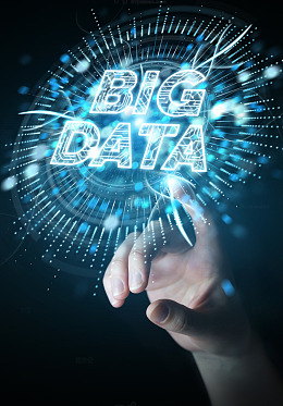 科技风大数据未来趋势概念图