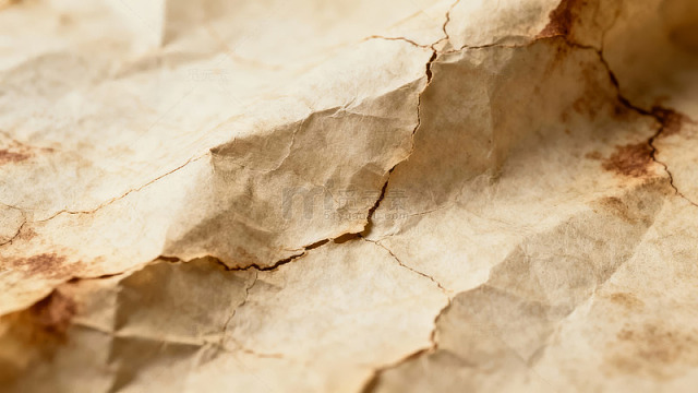 陈旧纸张纹理特写图片