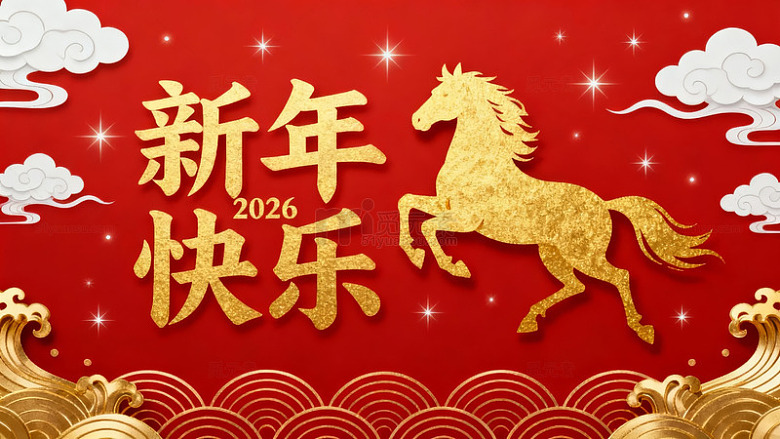 2026新年快乐马年贺图-6575
