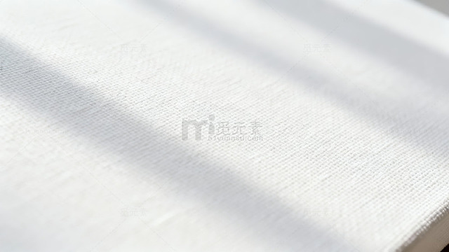 白色织物纹理与光影效果
