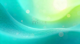 蓝绿色波浪光效抽象背景-1330