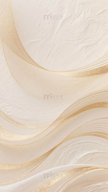 金色曲线淡雅壁纸设计