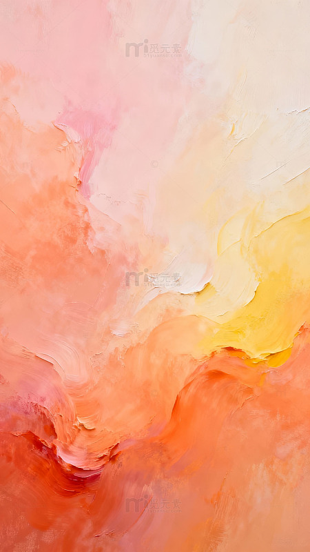 柔和渐变色彩的抽象画