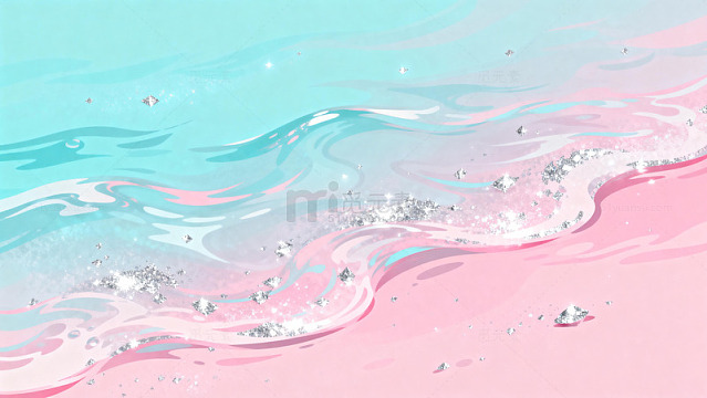 梦幻水彩流体画背景素材