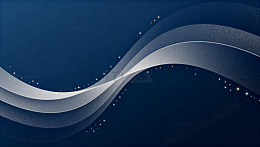 深蓝色曲线光点背景图