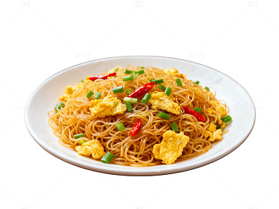炒米线米粉鸡蛋炒米粉