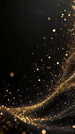 黑金星光梦幻背景